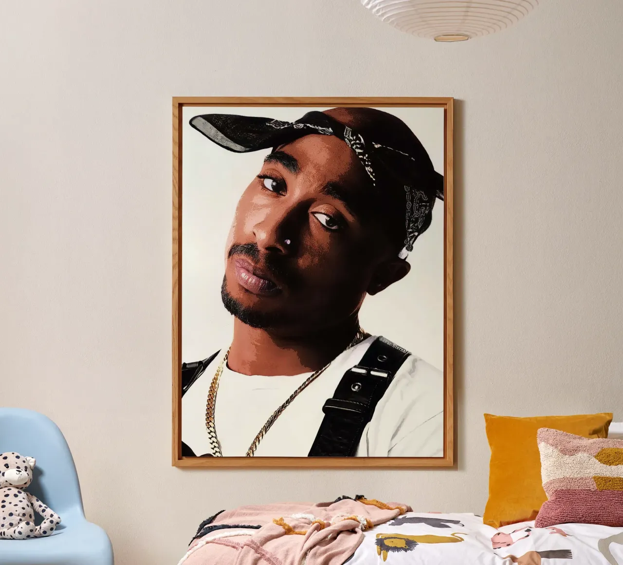 Tupac Shakur alluminio dibond da vanhesling