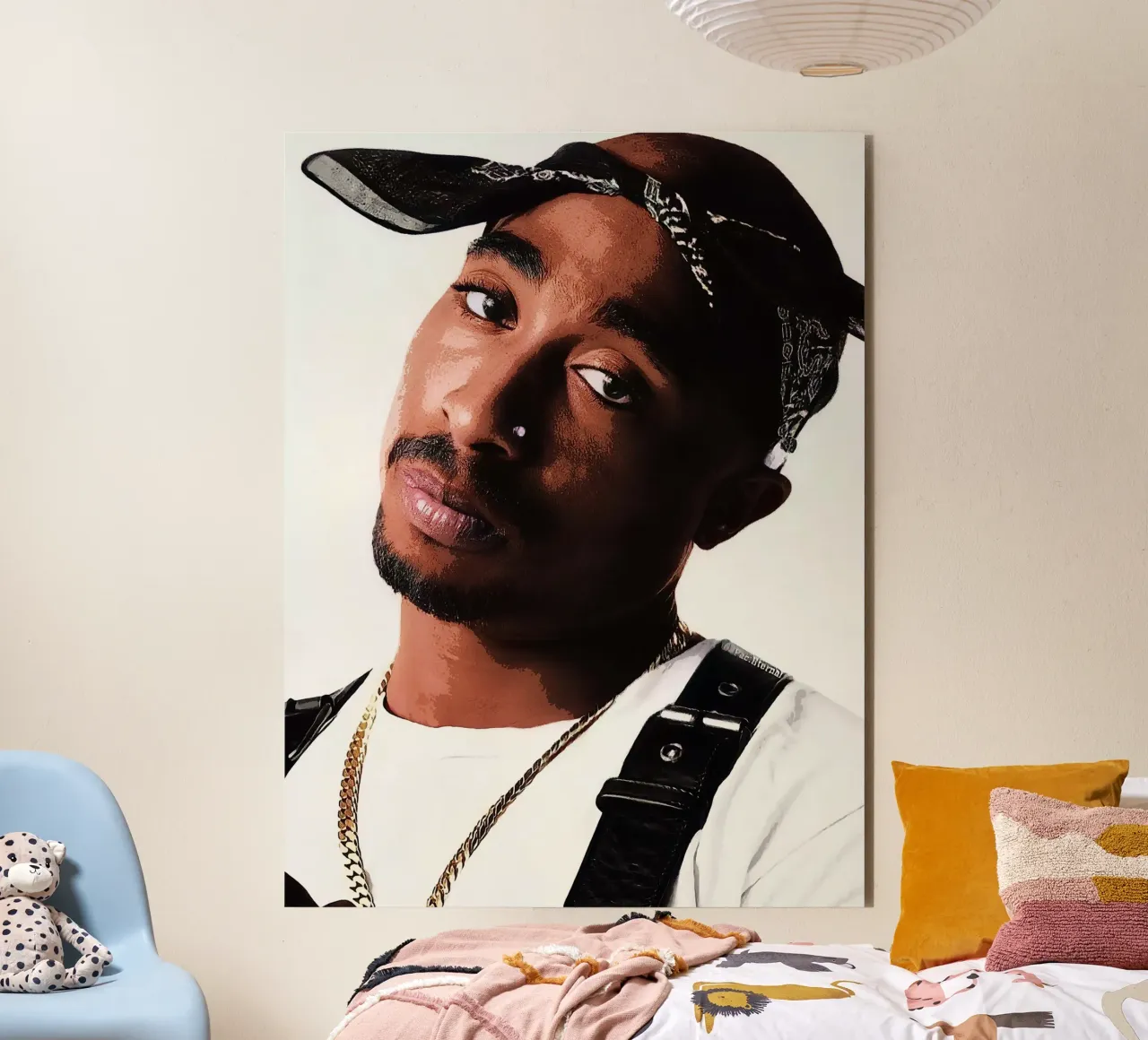 Tupac Shakur alluminio dibond da vanhesling