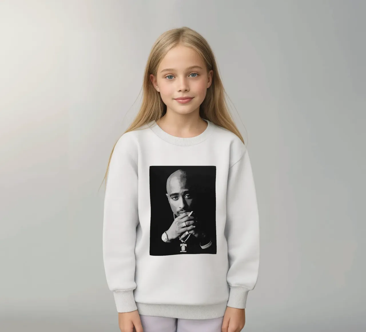Tupac Shakur felpa bambino da vanhesling