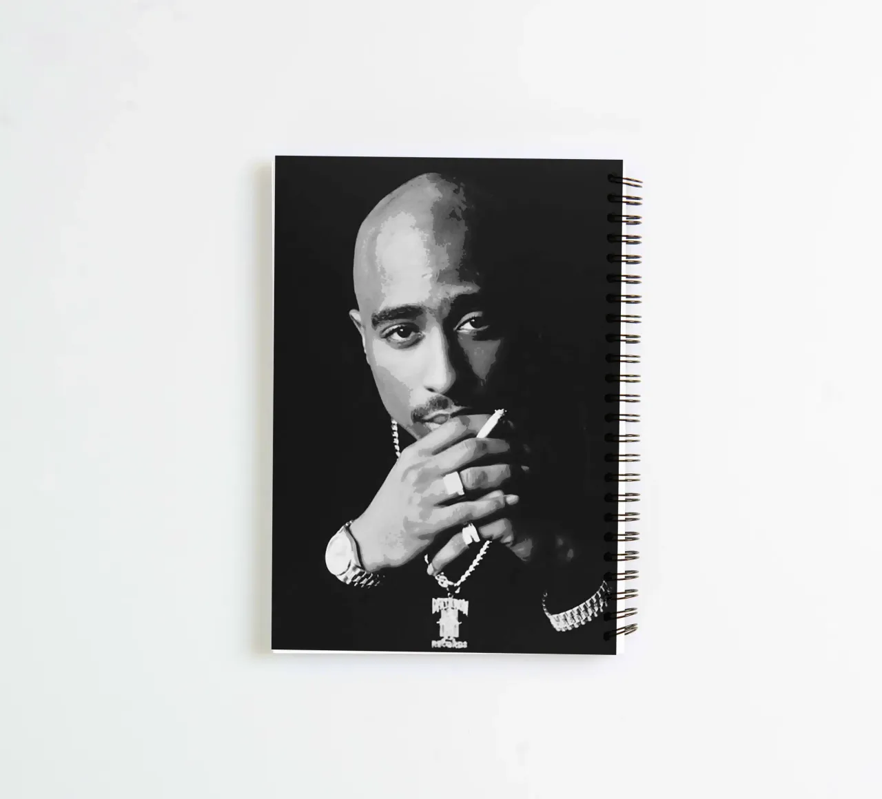 Tupac Shakur spiral notebook by vanhesling
