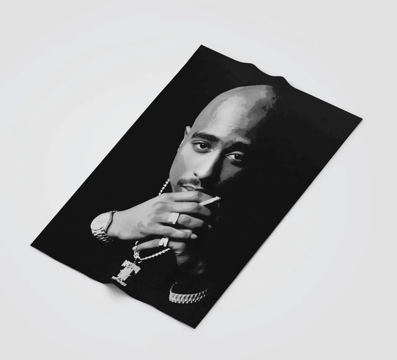 Tupac Shakur coperta in pile da vanhesling