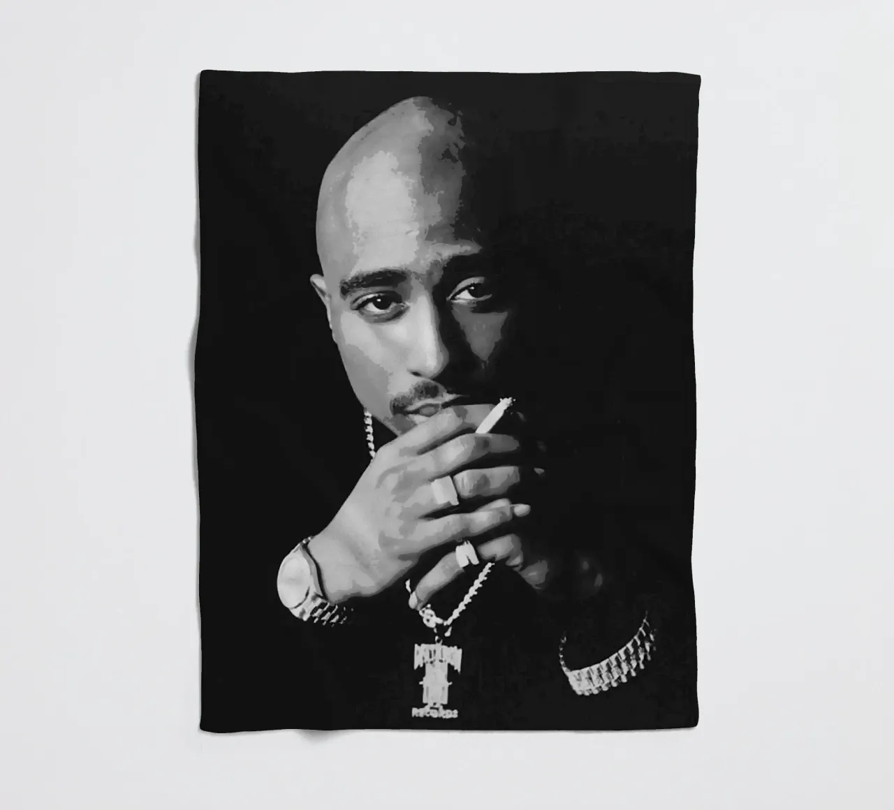 Tupac Shakur coperta in pile da vanhesling