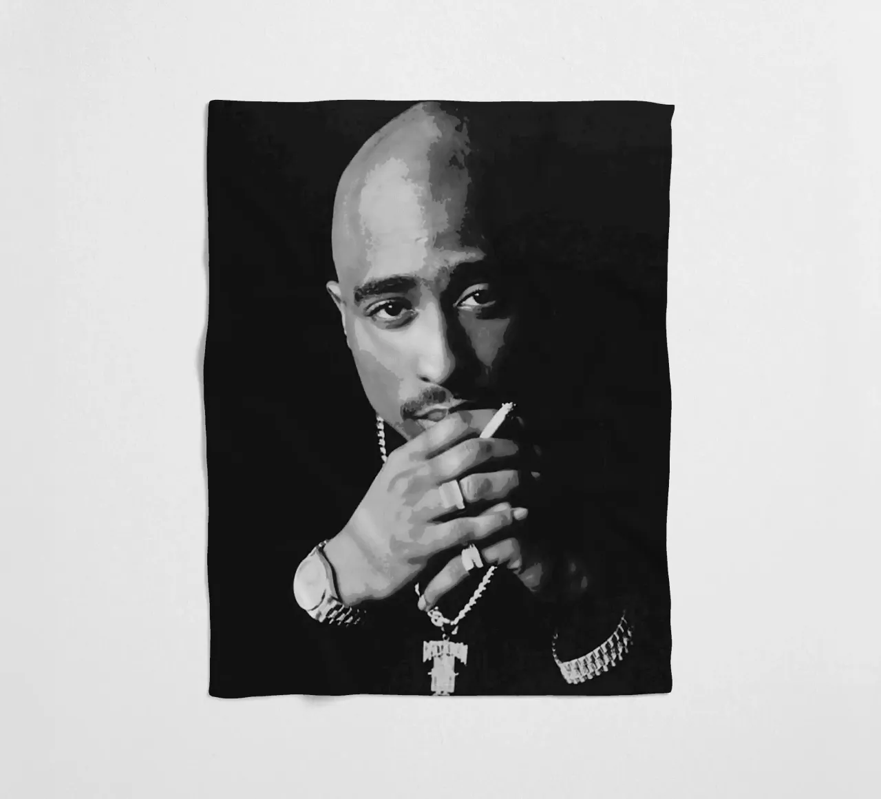 Tupac Shakur coperta in pile da vanhesling