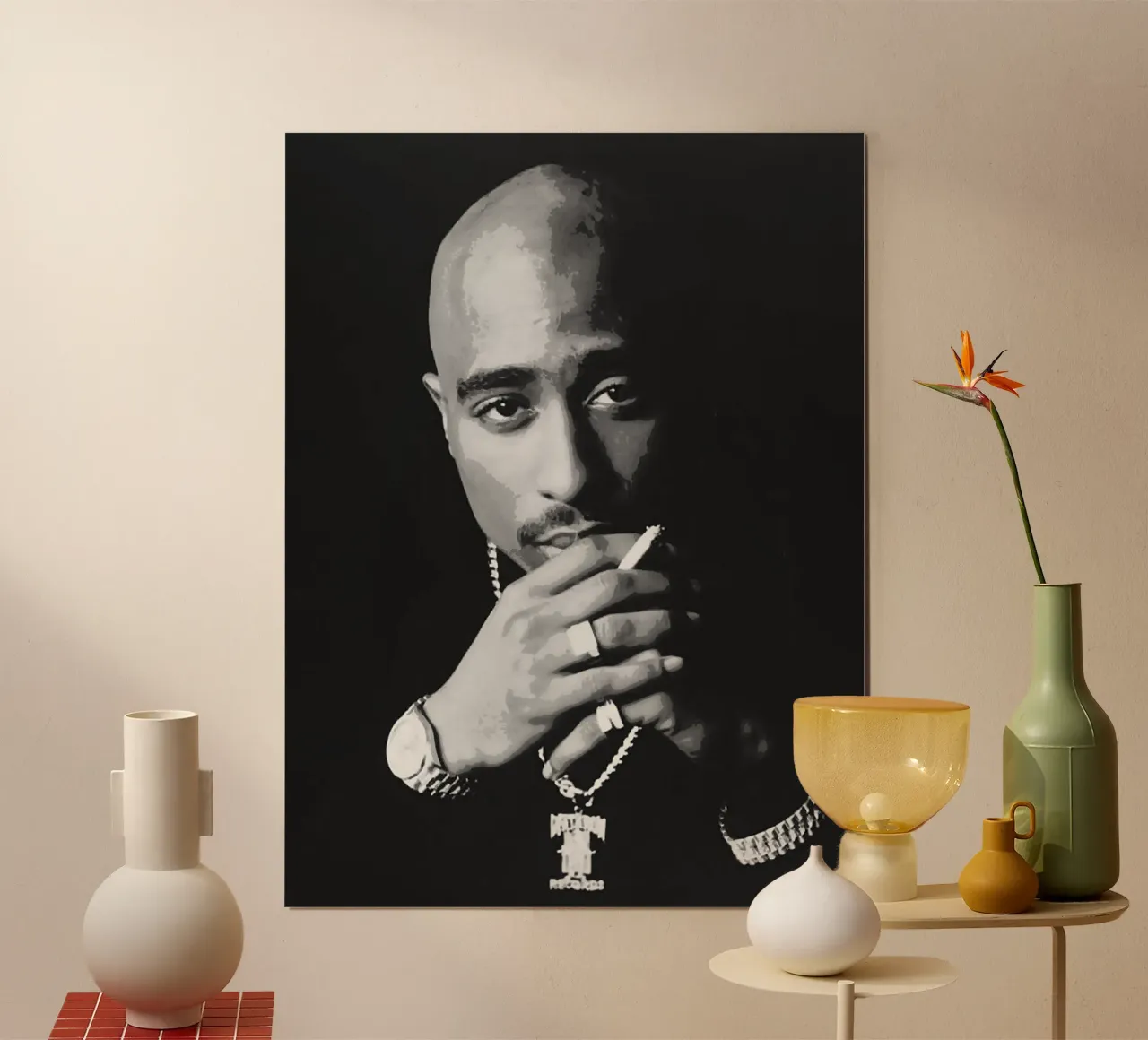 Tupac Shakur carta hahnemühle da vanhesling