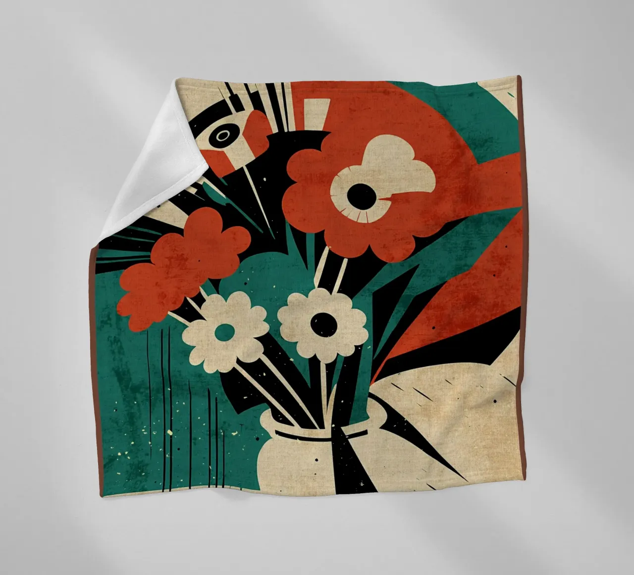Bouquet di fiori Amelia coperta in pile da Modern Geometry