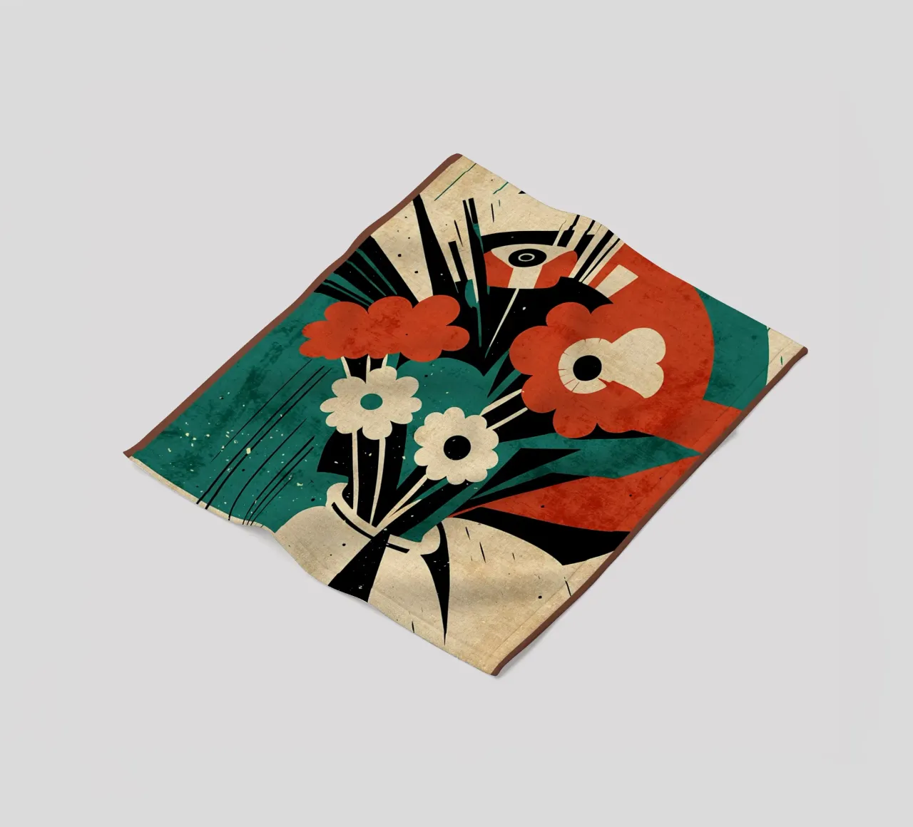 Bouquet di fiori Amelia coperta in pile da Modern Geometry