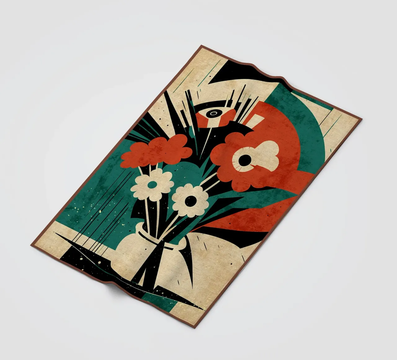 Bouquet di fiori Amelia coperta in pile da Modern Geometry