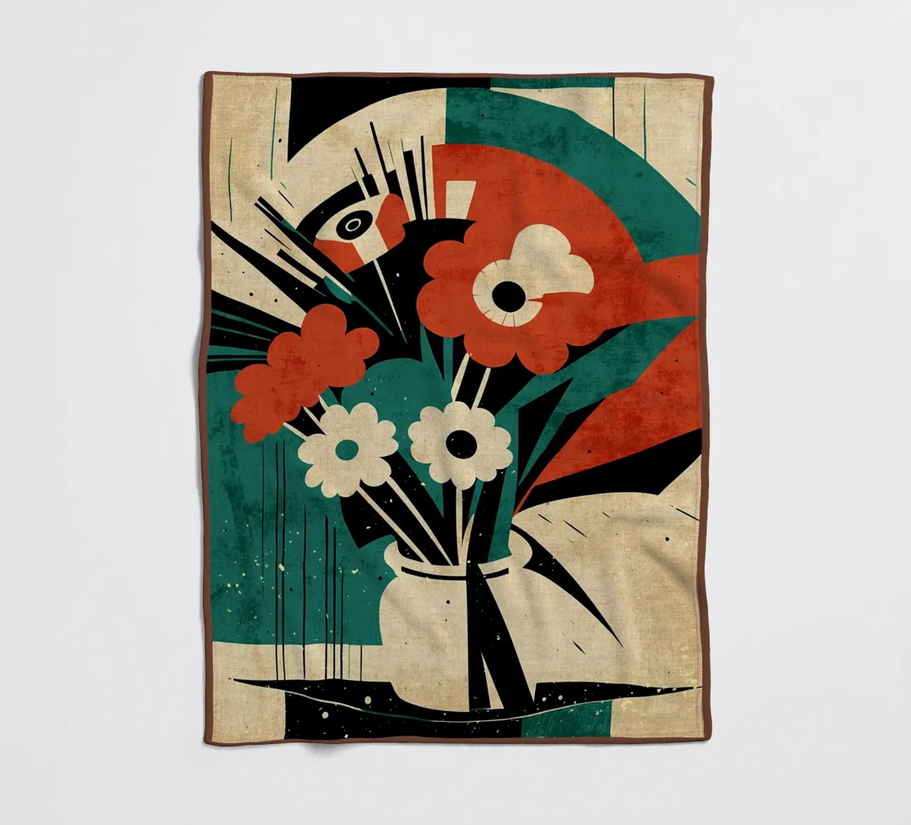 Bouquet di fiori Amelia coperta in pile da Modern Geometry