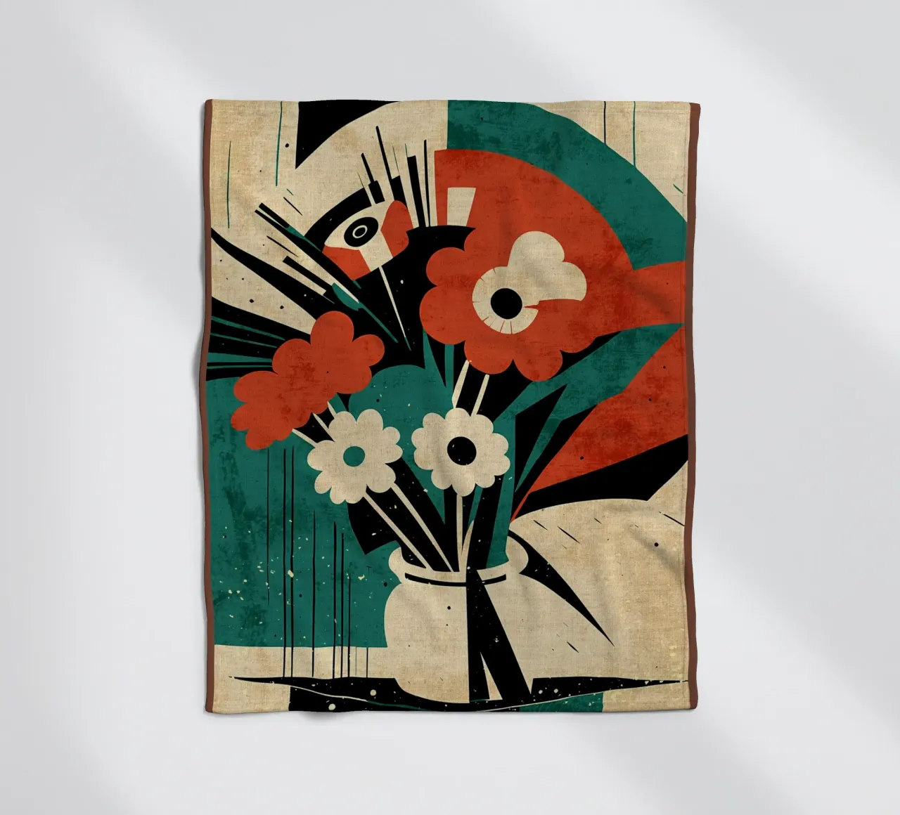 Bouquet di fiori Amelia coperta in pile da Modern Geometry