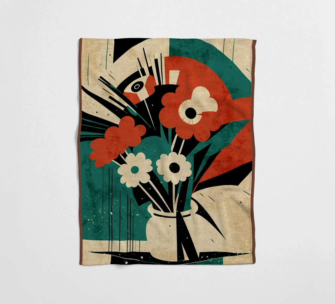 Bouquet di fiori Amelia coperta in pile da Modern Geometry