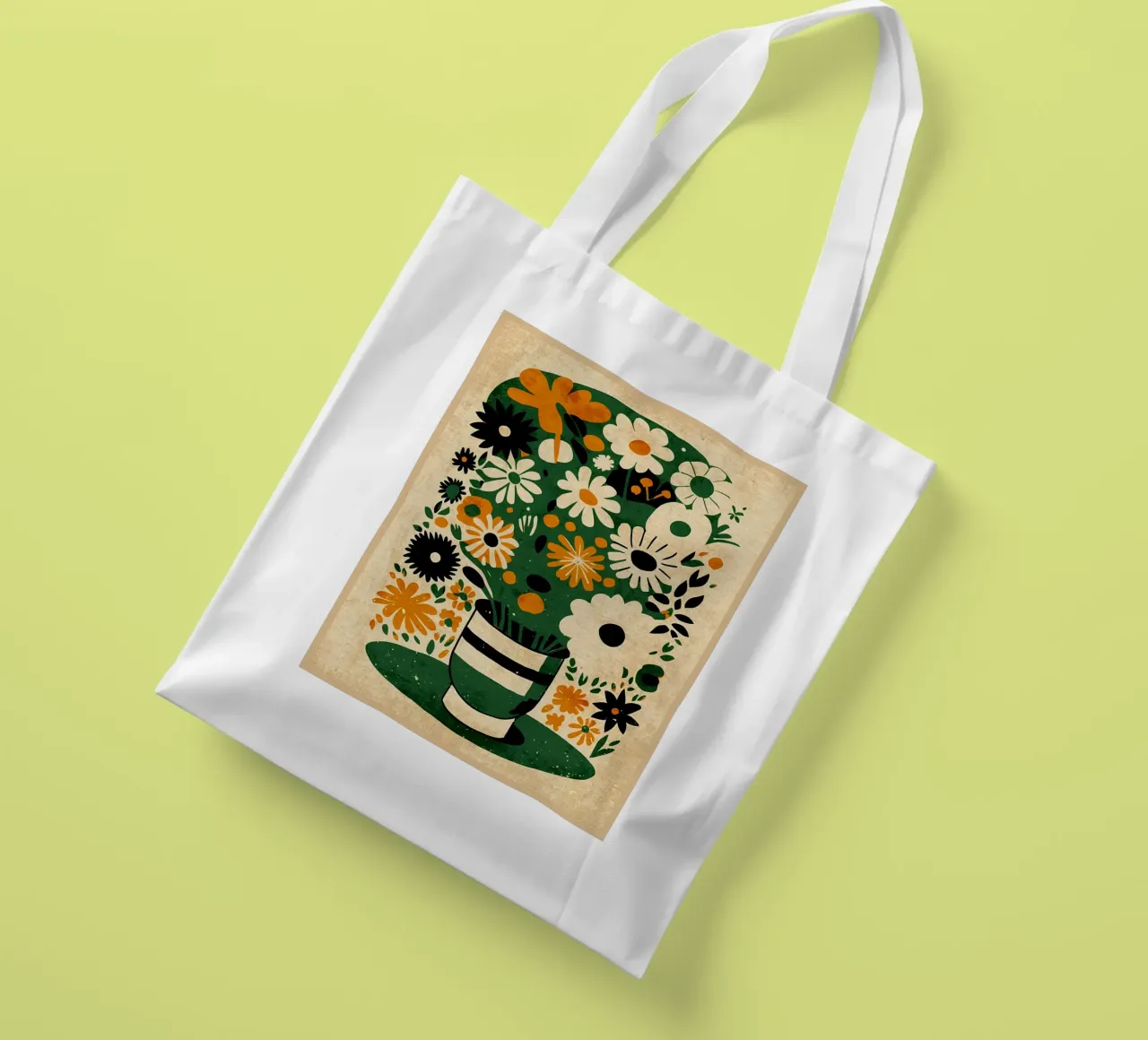Bouquet di fiori Ava borsa in juta da Modern Geometry