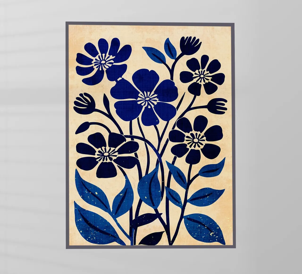 Fiori selvatici blu pellicola backlit da Modern Geometry