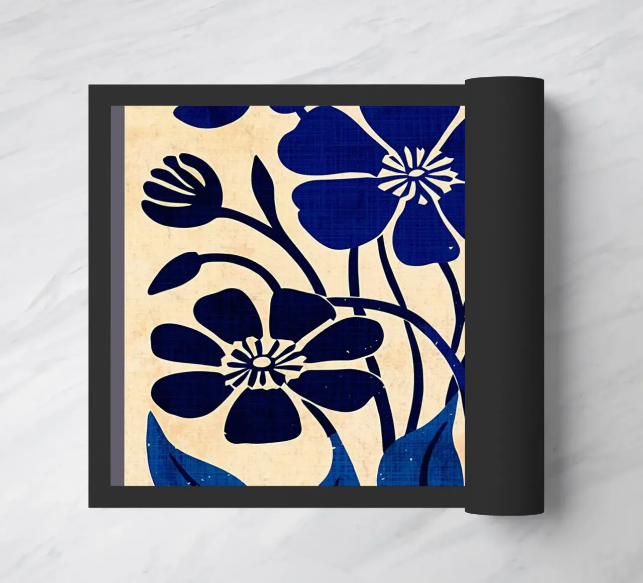 Fiori selvatici blu zerbino da Modern Geometry