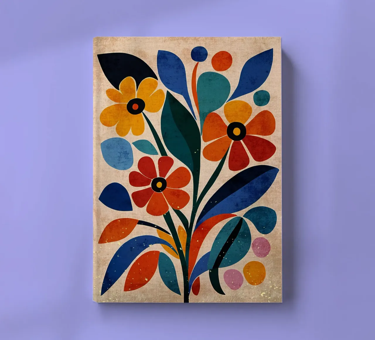 Fiori colorati e retrò diario da Modern Geometry