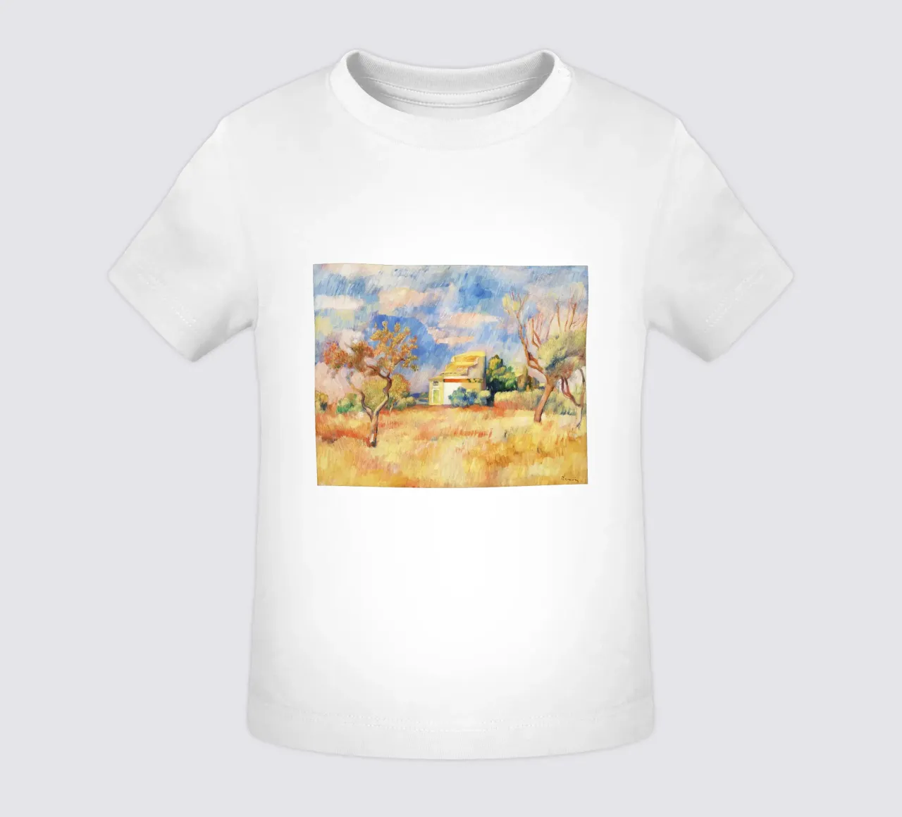 Colombaia a Bellevue di Paul Cézanne maglietta neonato da Venus Art