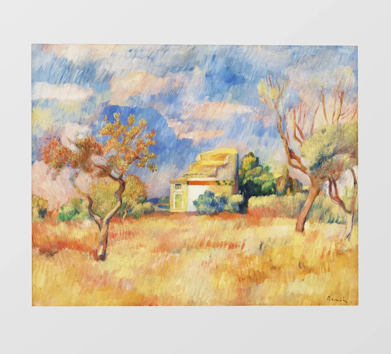 Colombaia a Bellevue di Paul Cézanne pellicola backlit da Venus Art
