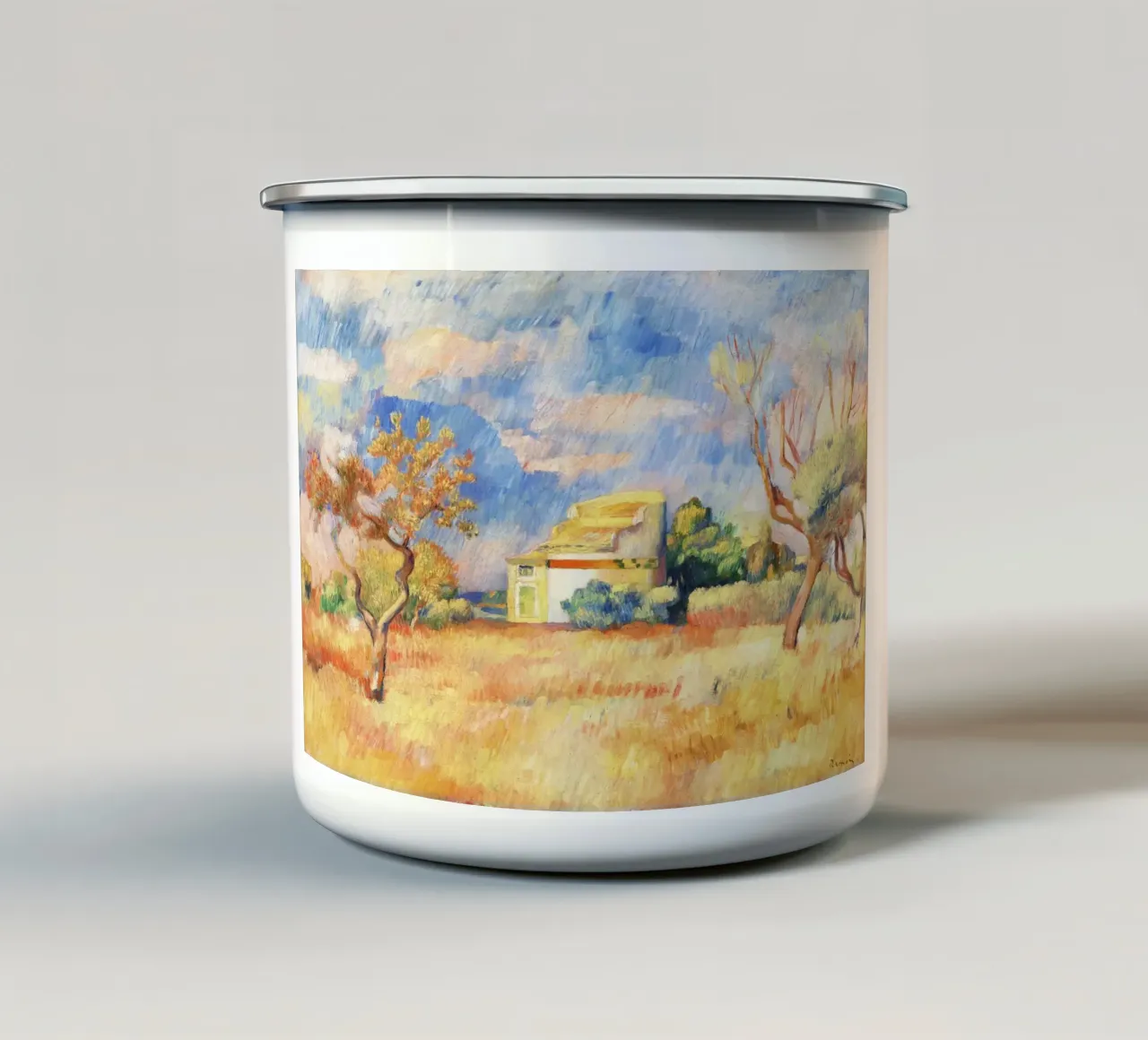 Colombaia a Bellevue di Paul Cézanne tazza in smalto da Venus Art
