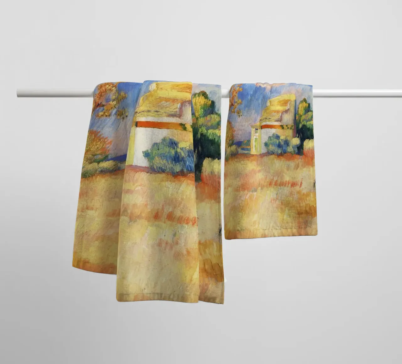 Colombaia a Bellevue di Paul Cézanne asciugamano da bagno da Venus Art