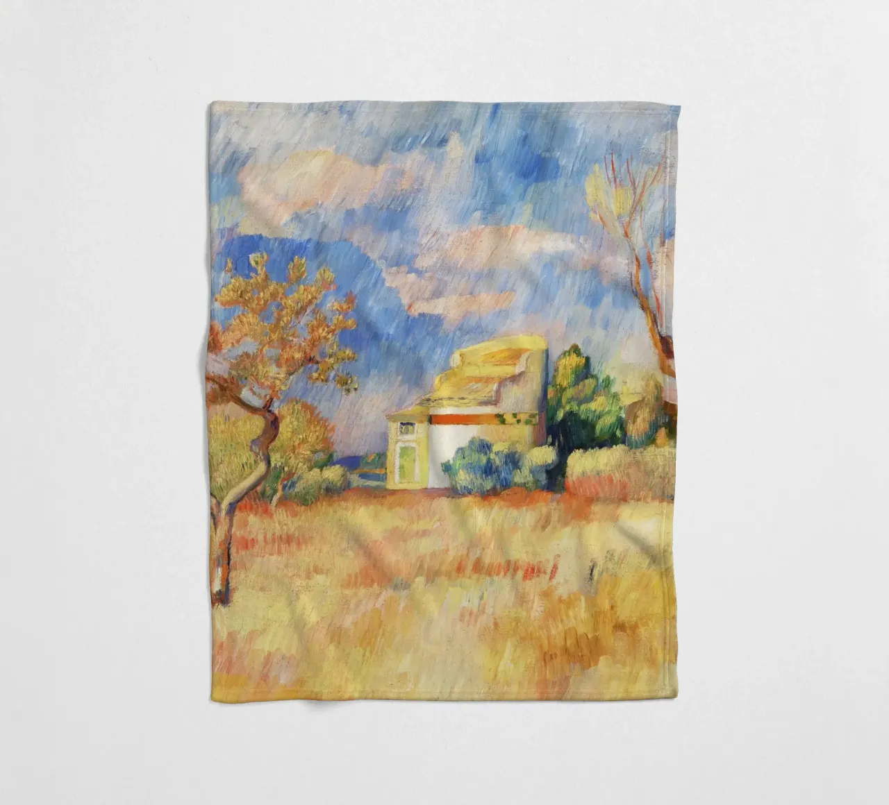 Dovecote at Bellevue by Paul Cézanne fleece blanket by Venus Art