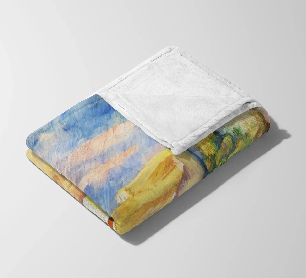 Dovecote at Bellevue by Paul Cézanne fleece blanket by Venus Art