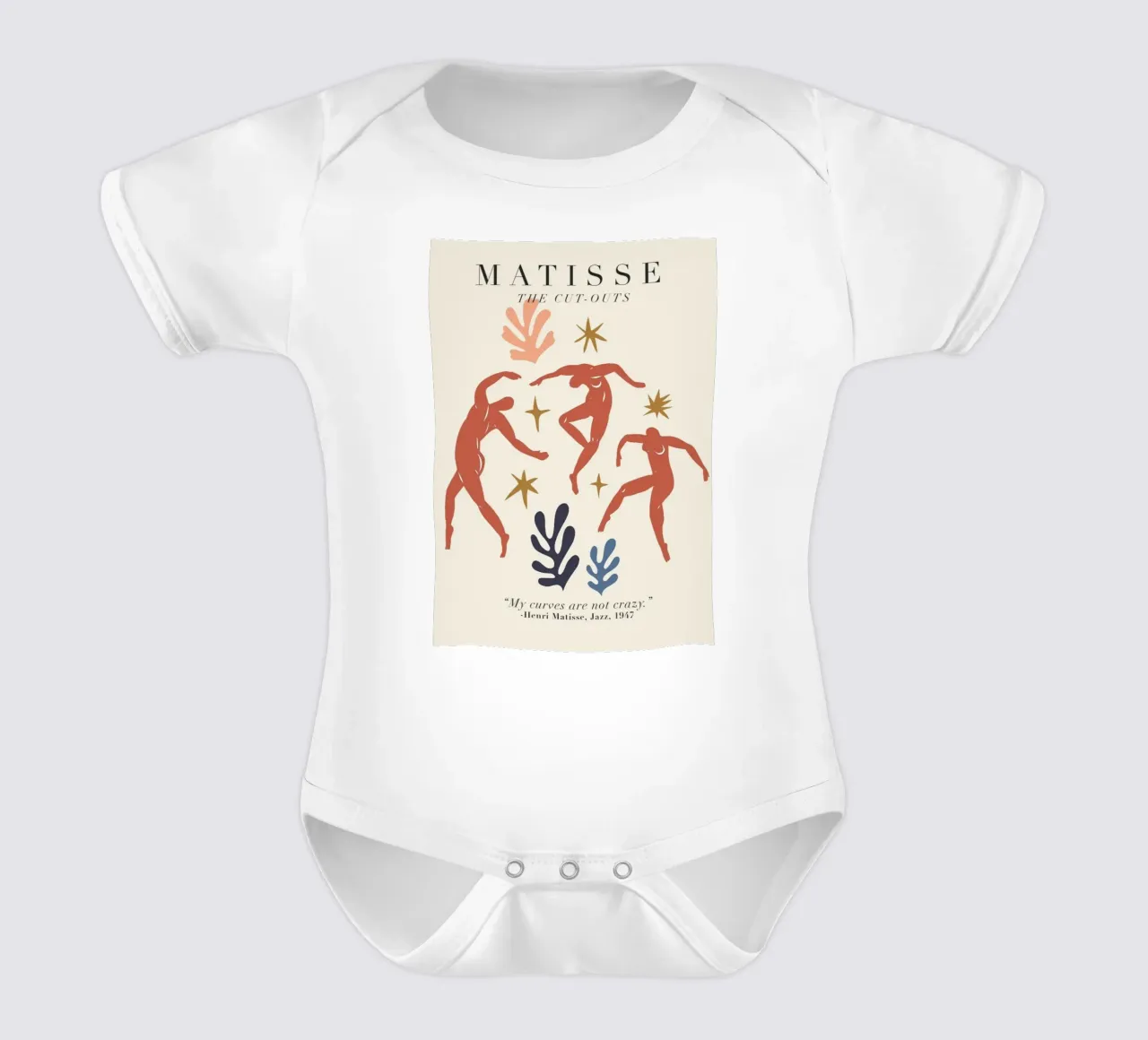 tanzende Menschen Kurzarm Babybody von sazkia art