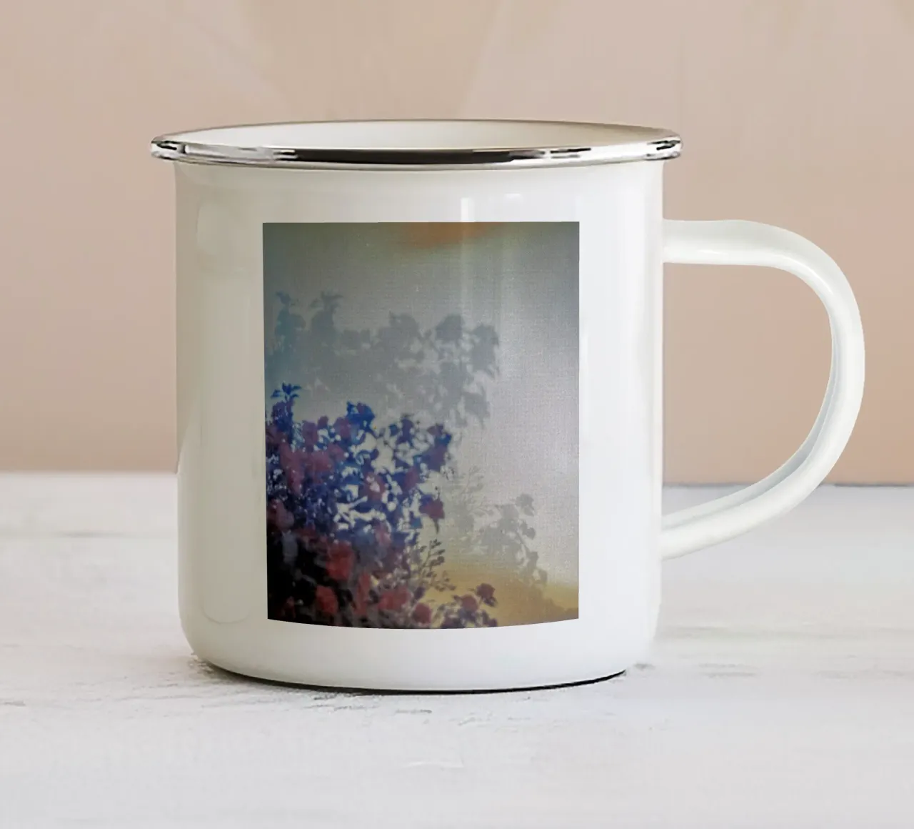 flowers foliage tazza in smalto da prindy