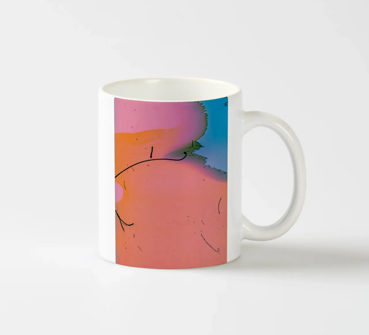 gradient vibrant tazza in ceramica da prindy