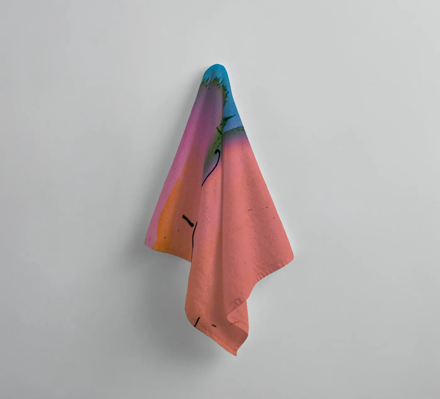 gradient vibrant badhanddoek van prindy