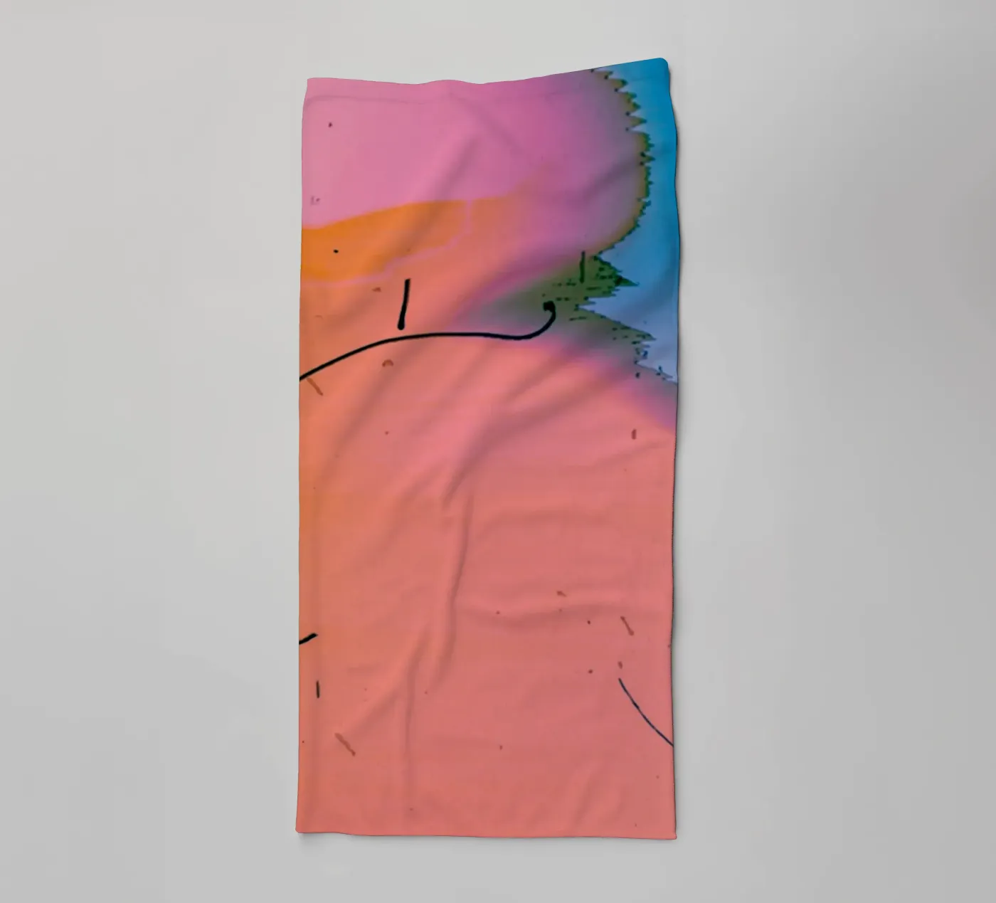 gradient vibrant badhanddoek van prindy