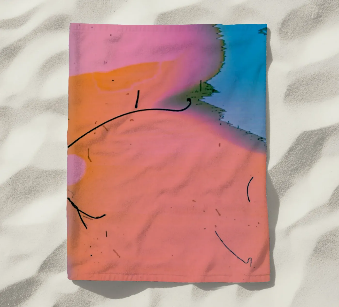 gradient vibrant strandhanddoek van prindy