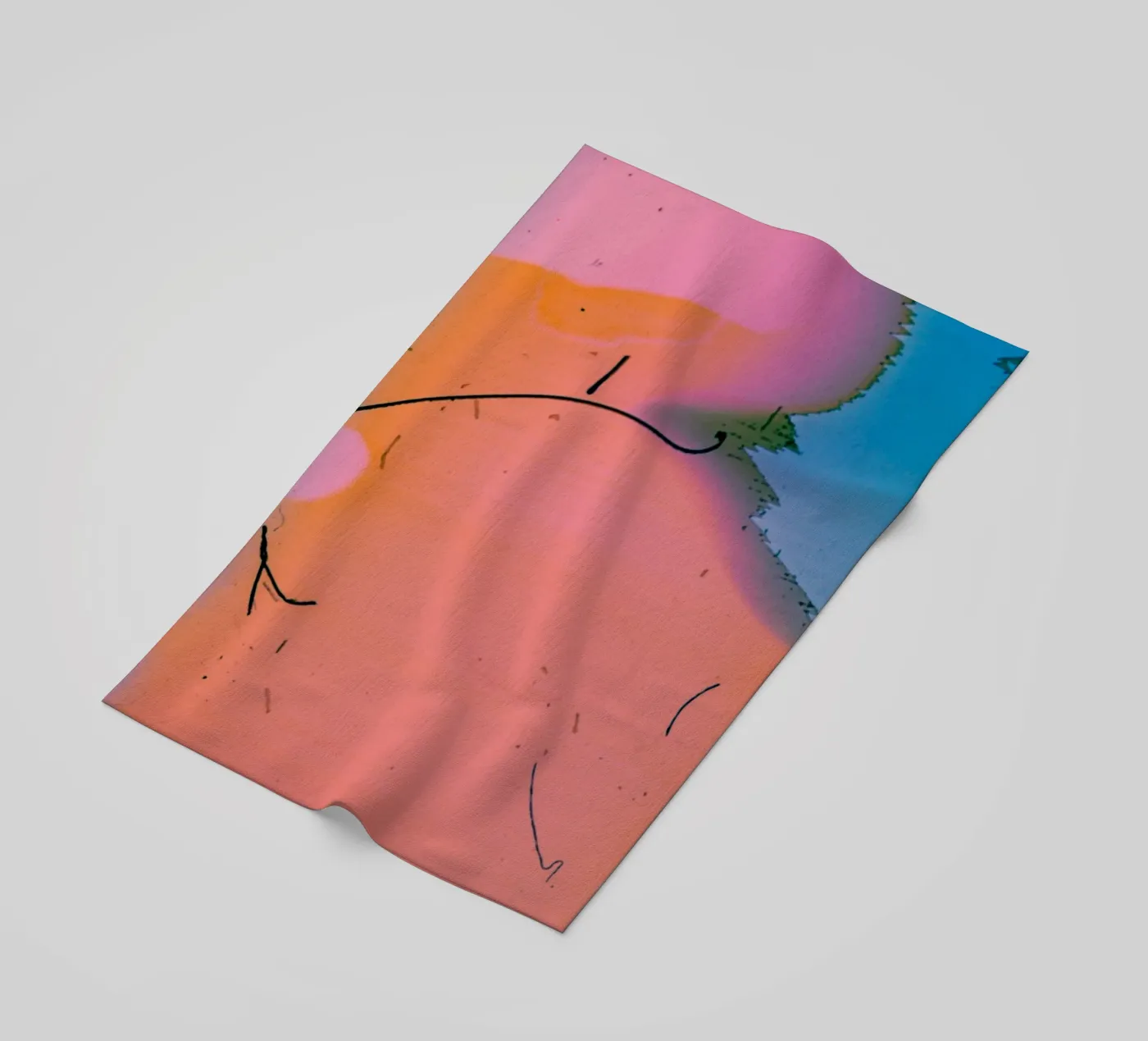 gradient vibrant strandhanddoek van prindy