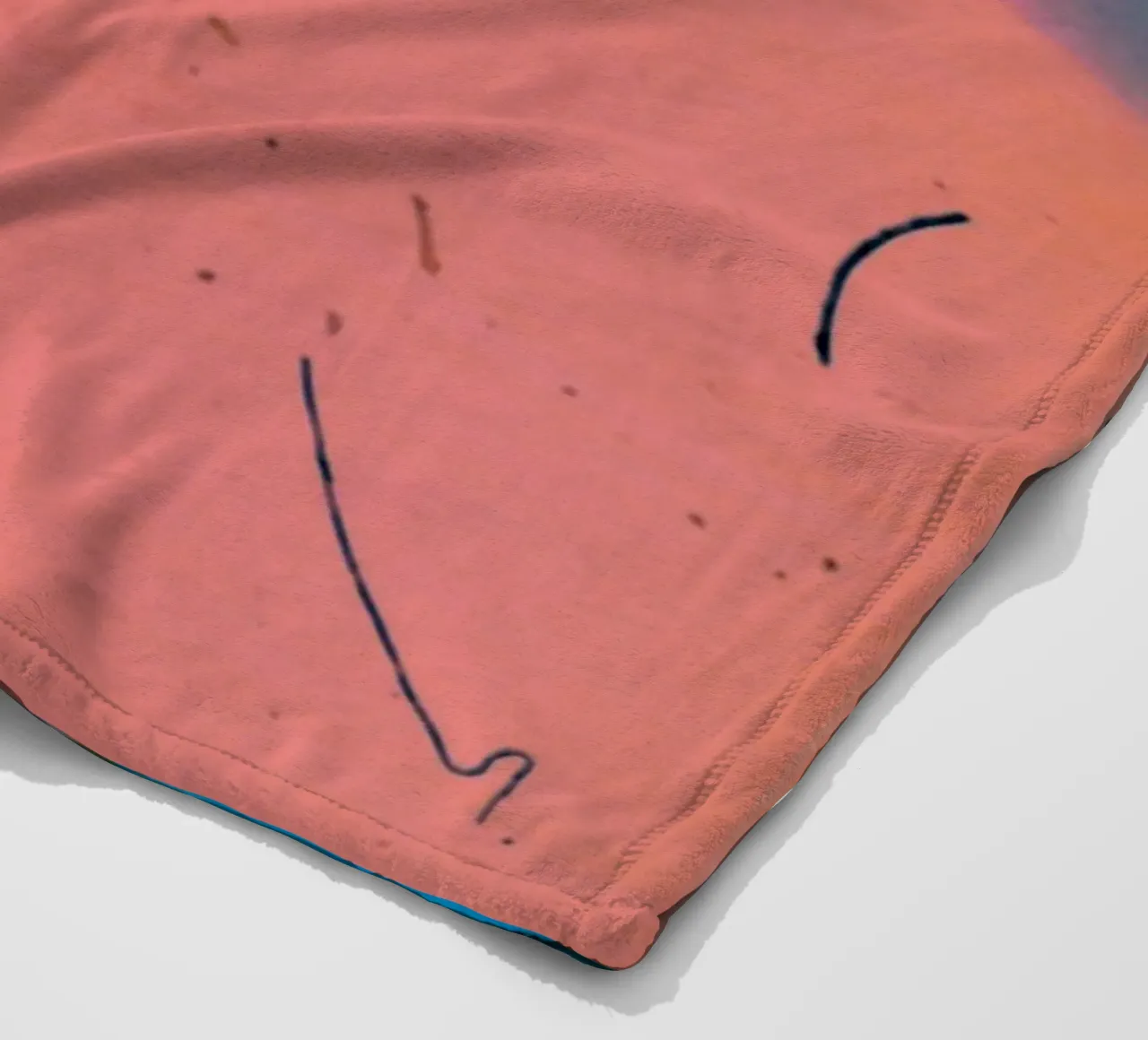 gradient vibrant coperta in pile da prindy