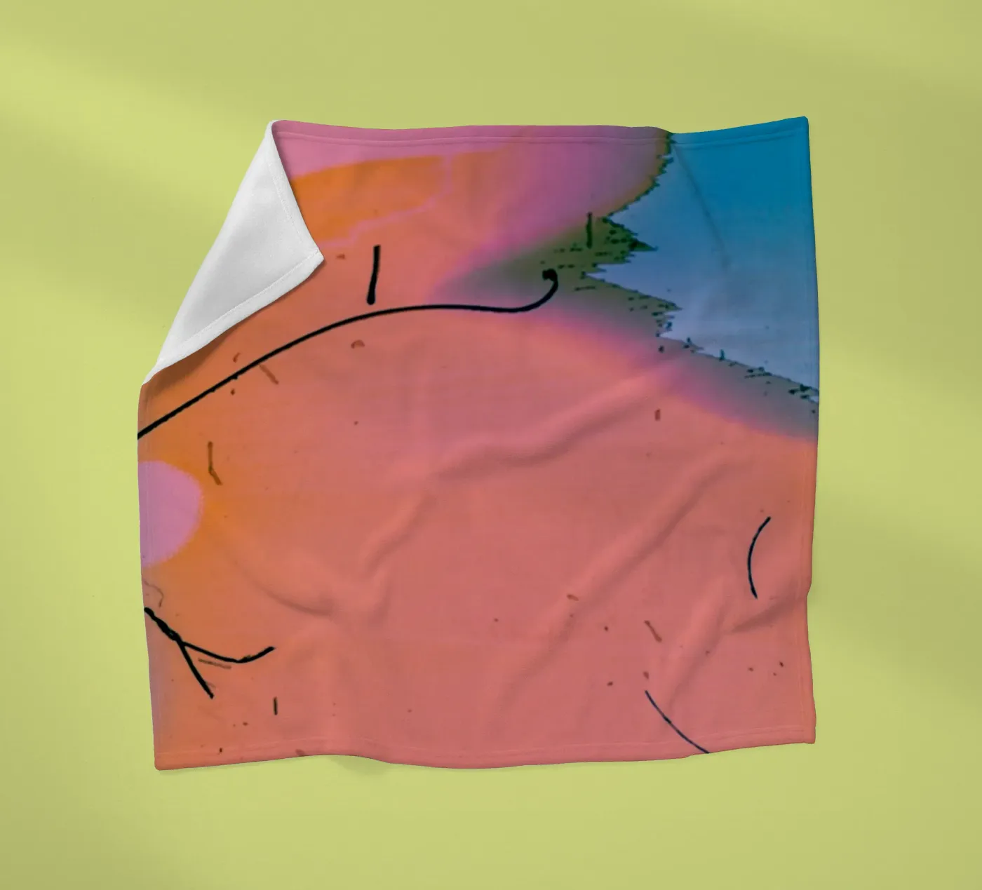 gradient vibrant fleecedeken van prindy