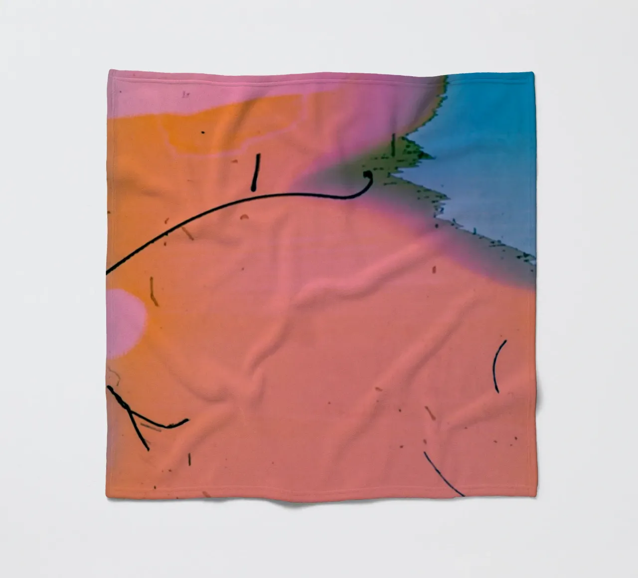 gradient vibrant coperta in pile da prindy