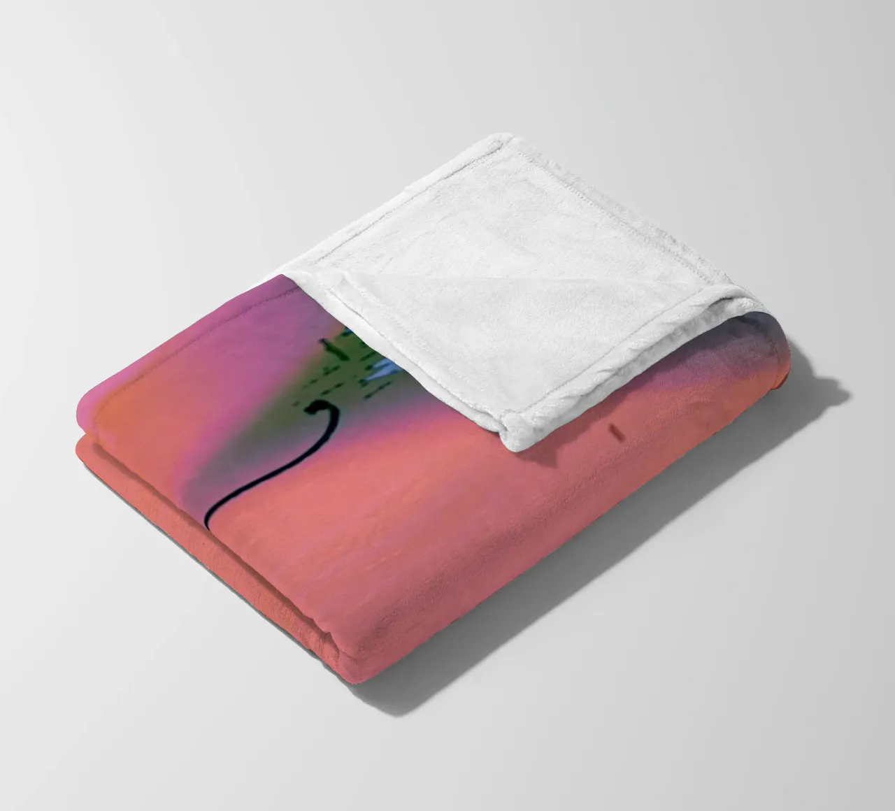 gradient vibrant coperta in pile da prindy