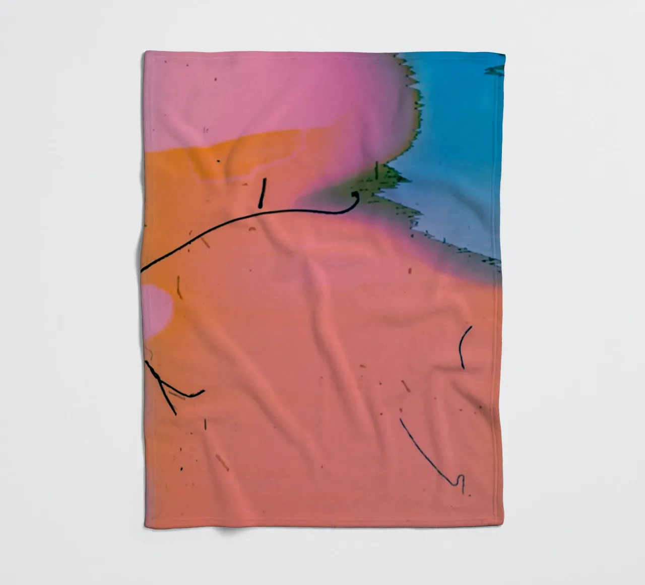 gradient vibrant coperta in pile da prindy