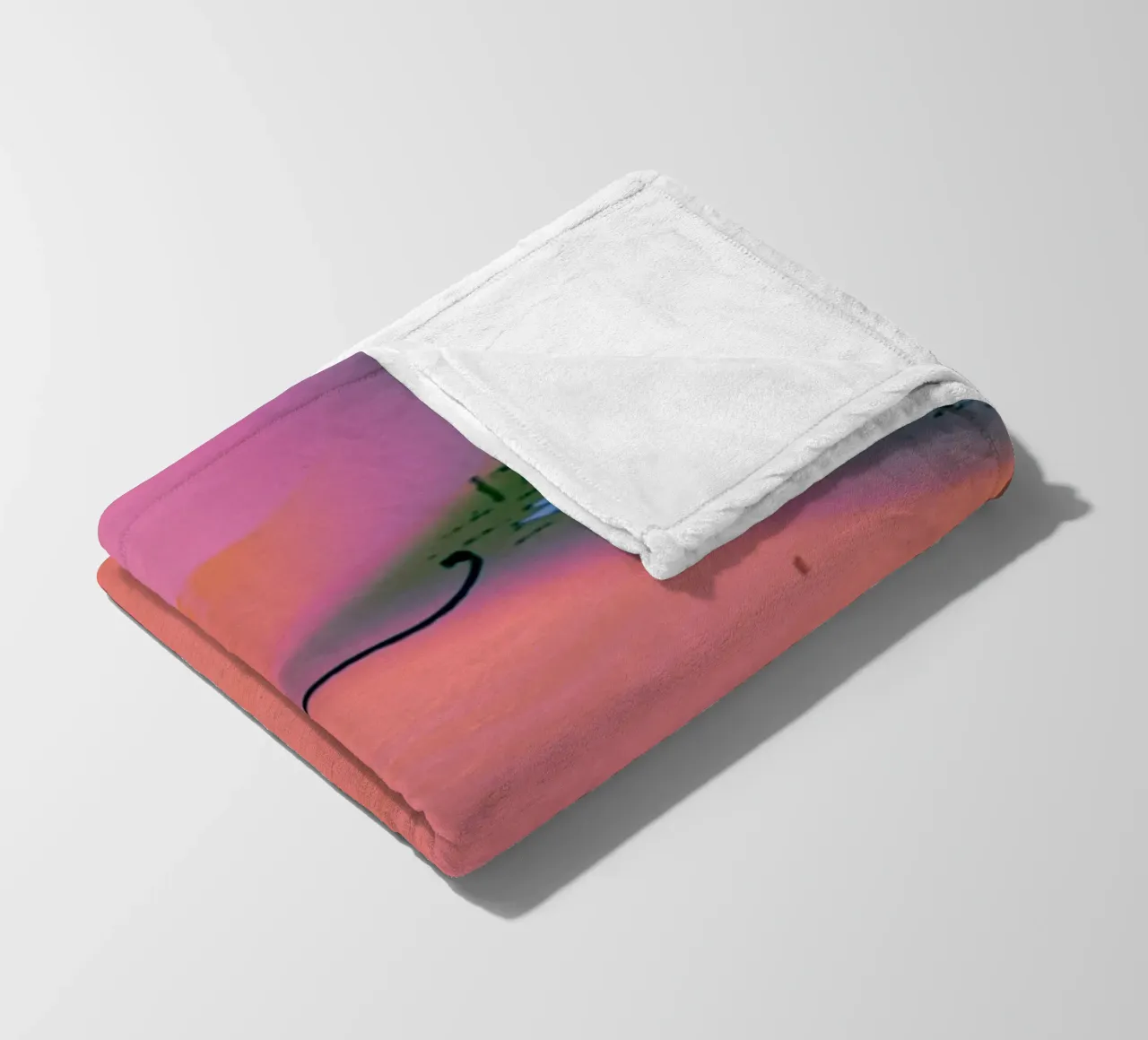 gradient vibrant coperta in pile da prindy