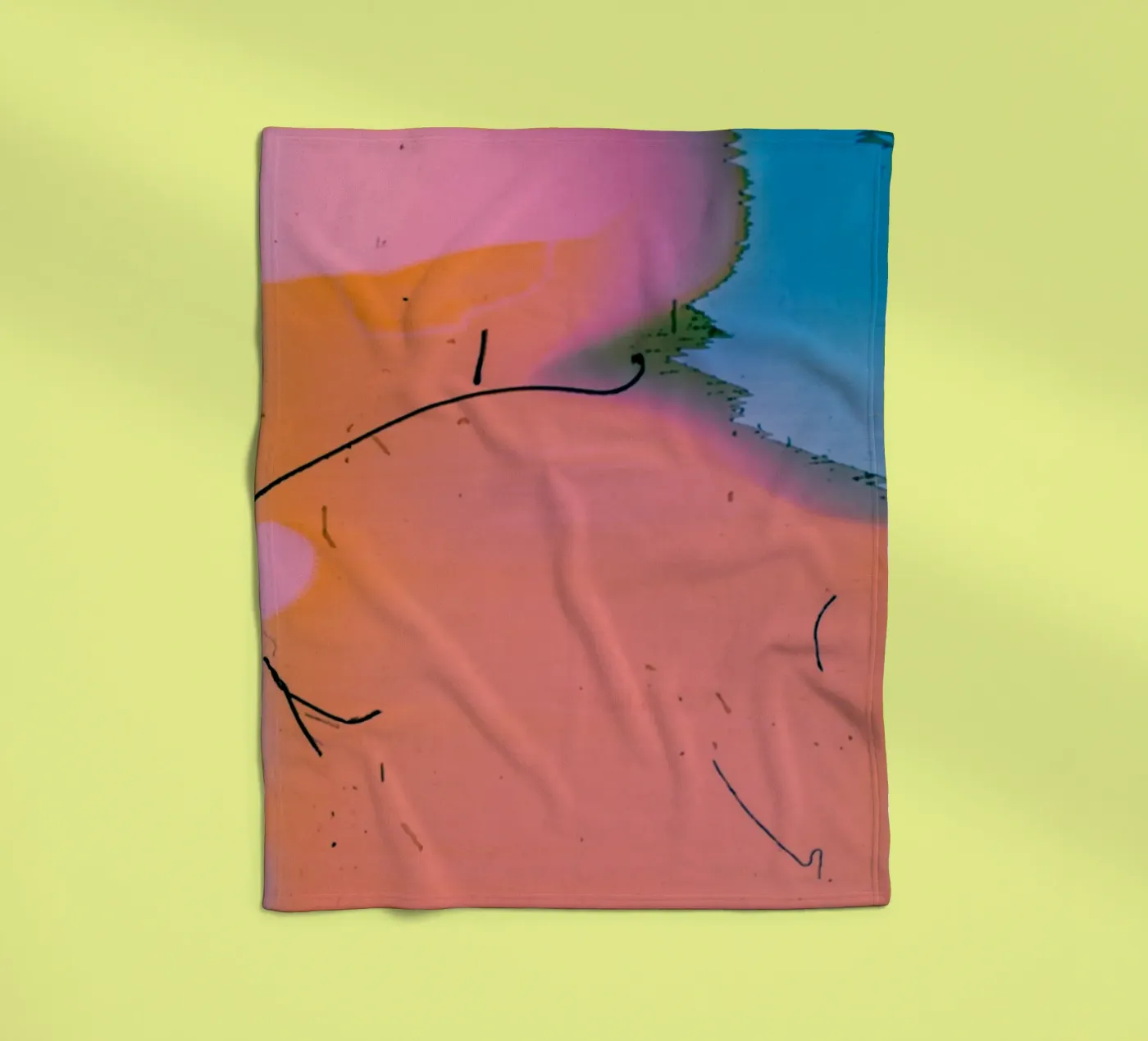 gradient vibrant fleecedeken van prindy