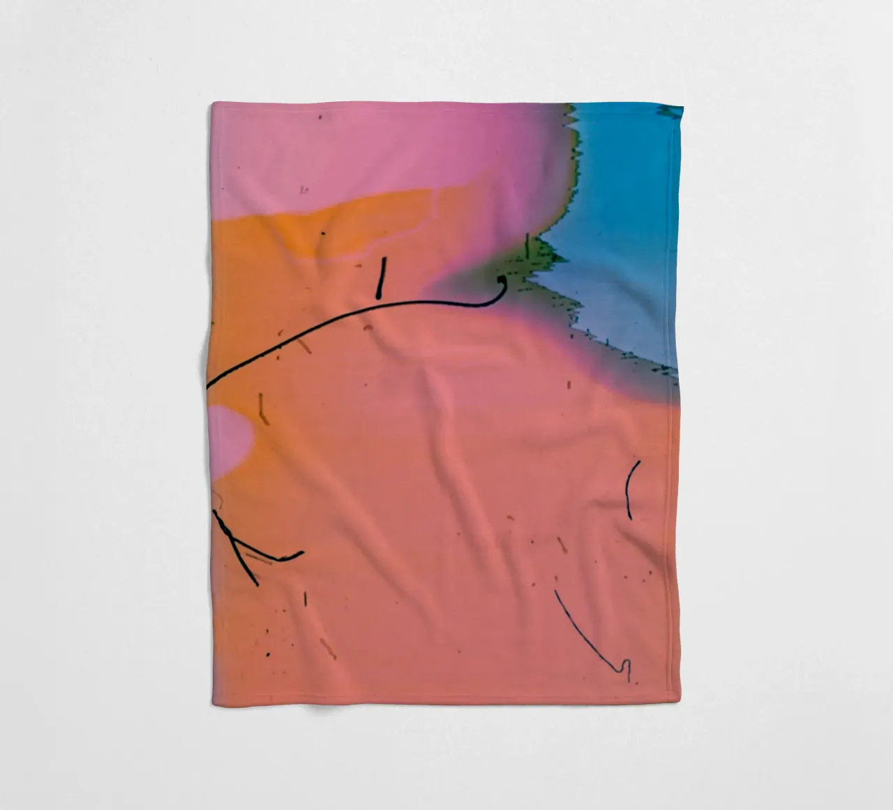 gradient vibrant coperta in pile da prindy