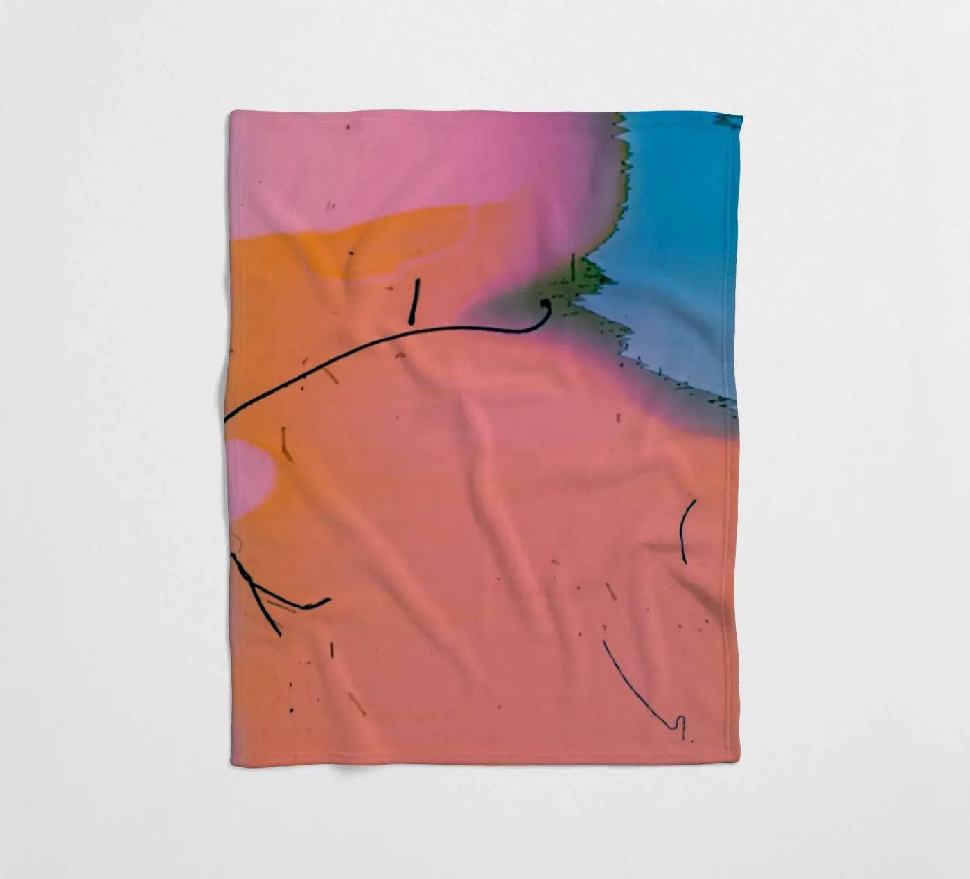 gradient vibrant fleecedeken van prindy