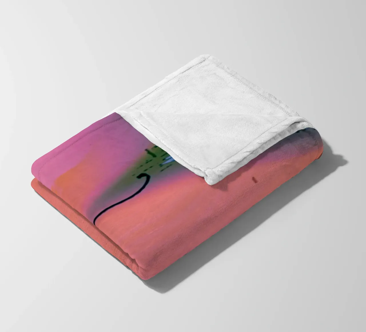 gradient vibrant coperta in pile da prindy