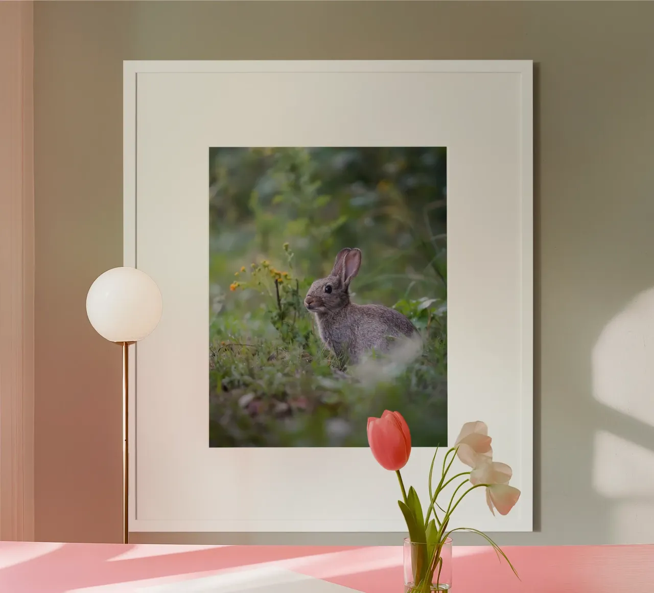 Coniglio nel bosco di Amsterdam poster da Tom's Wildlife