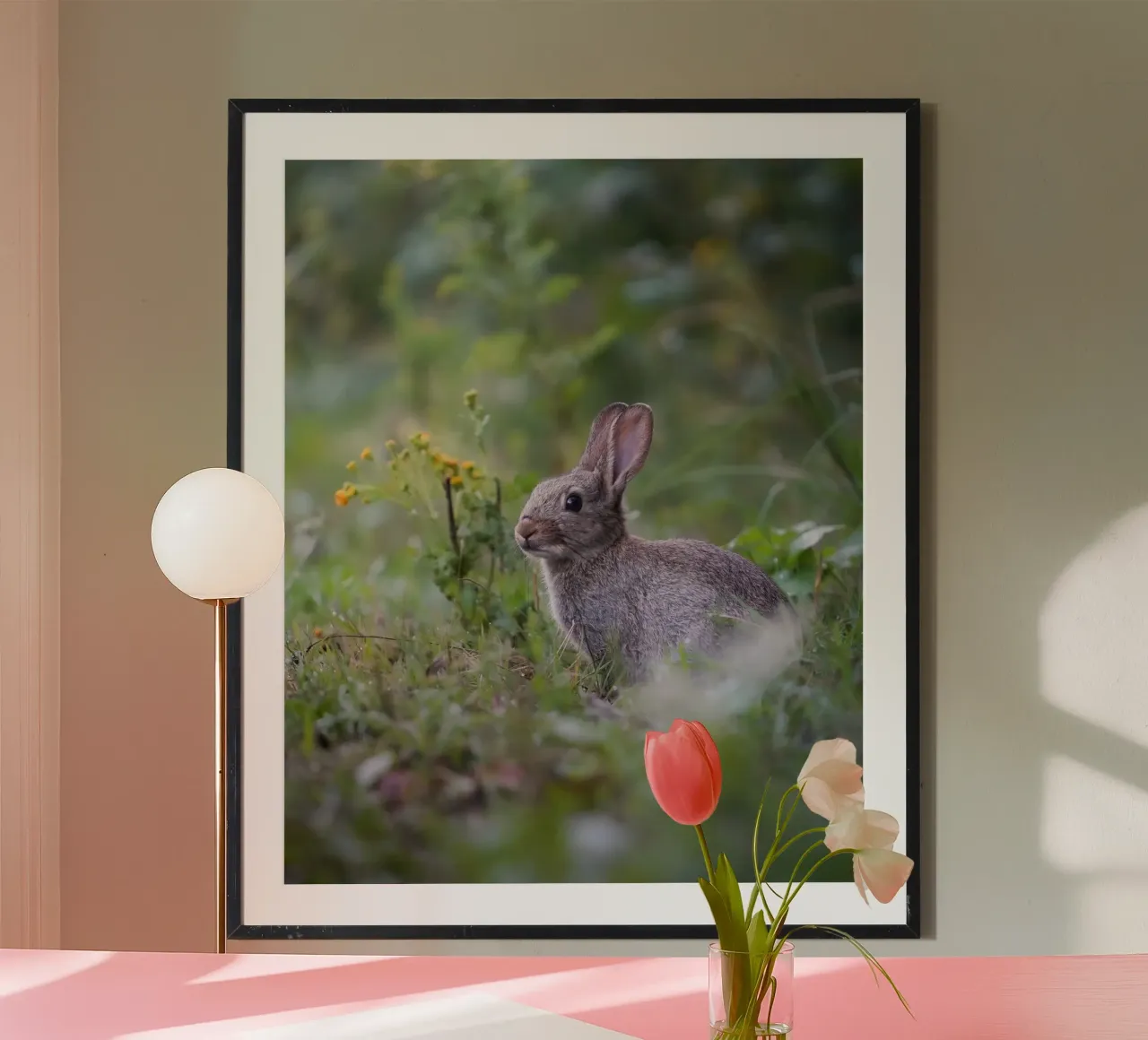 Coniglio nel bosco di Amsterdam poster da Tom's Wildlife