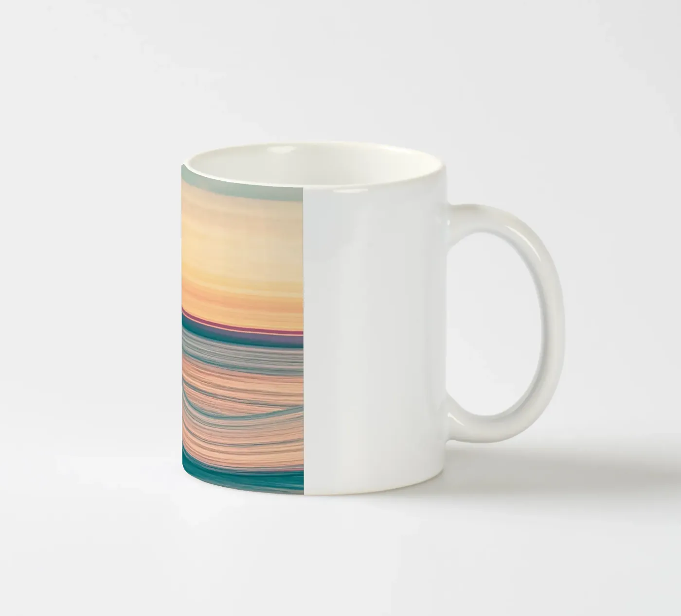 reflection waves ceramic mug by Histrol
