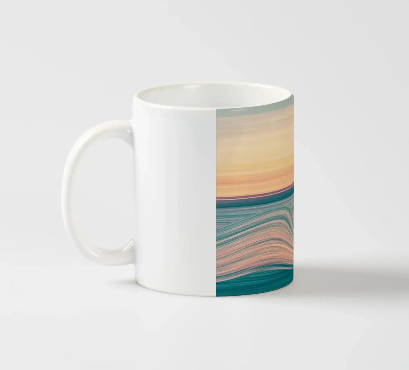 reflection waves ceramic mug by Histrol