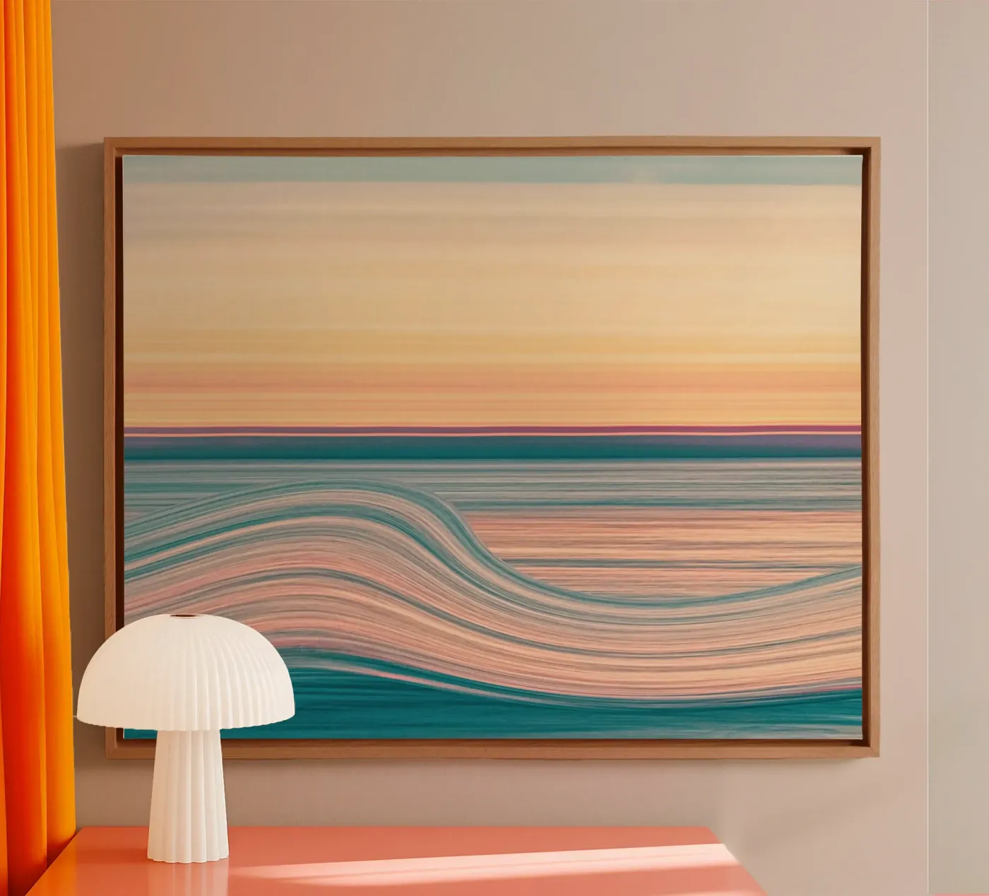 reflection waves canvas by Histrol