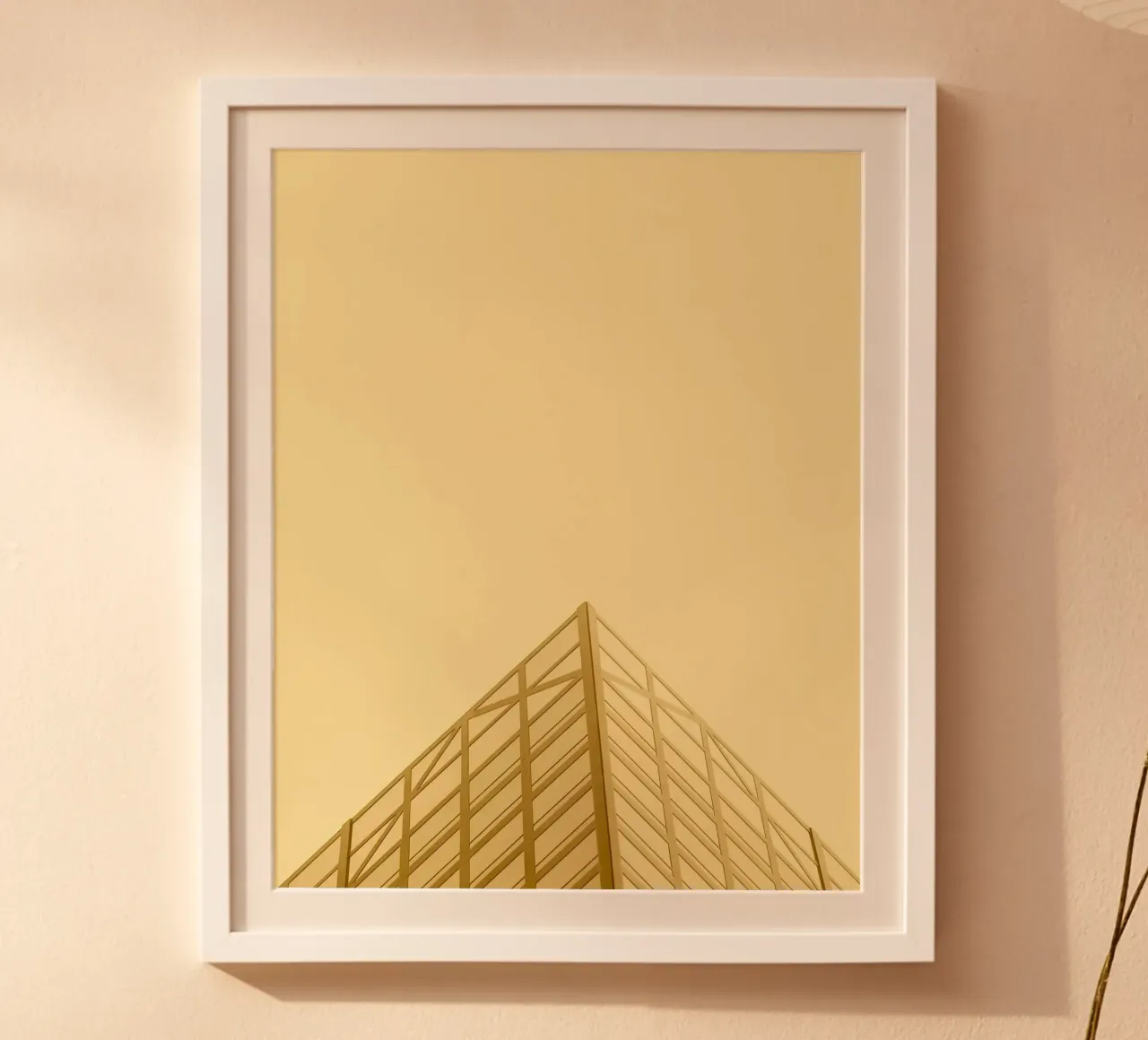 modern glass facade poster con telaio in legno da Histrol