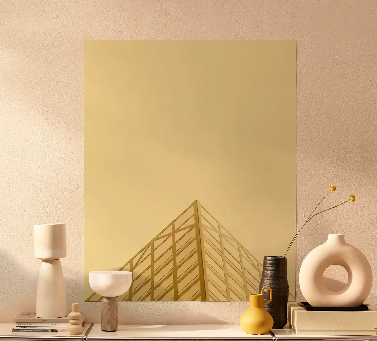 modern glass facade poster con telaio in legno da Histrol