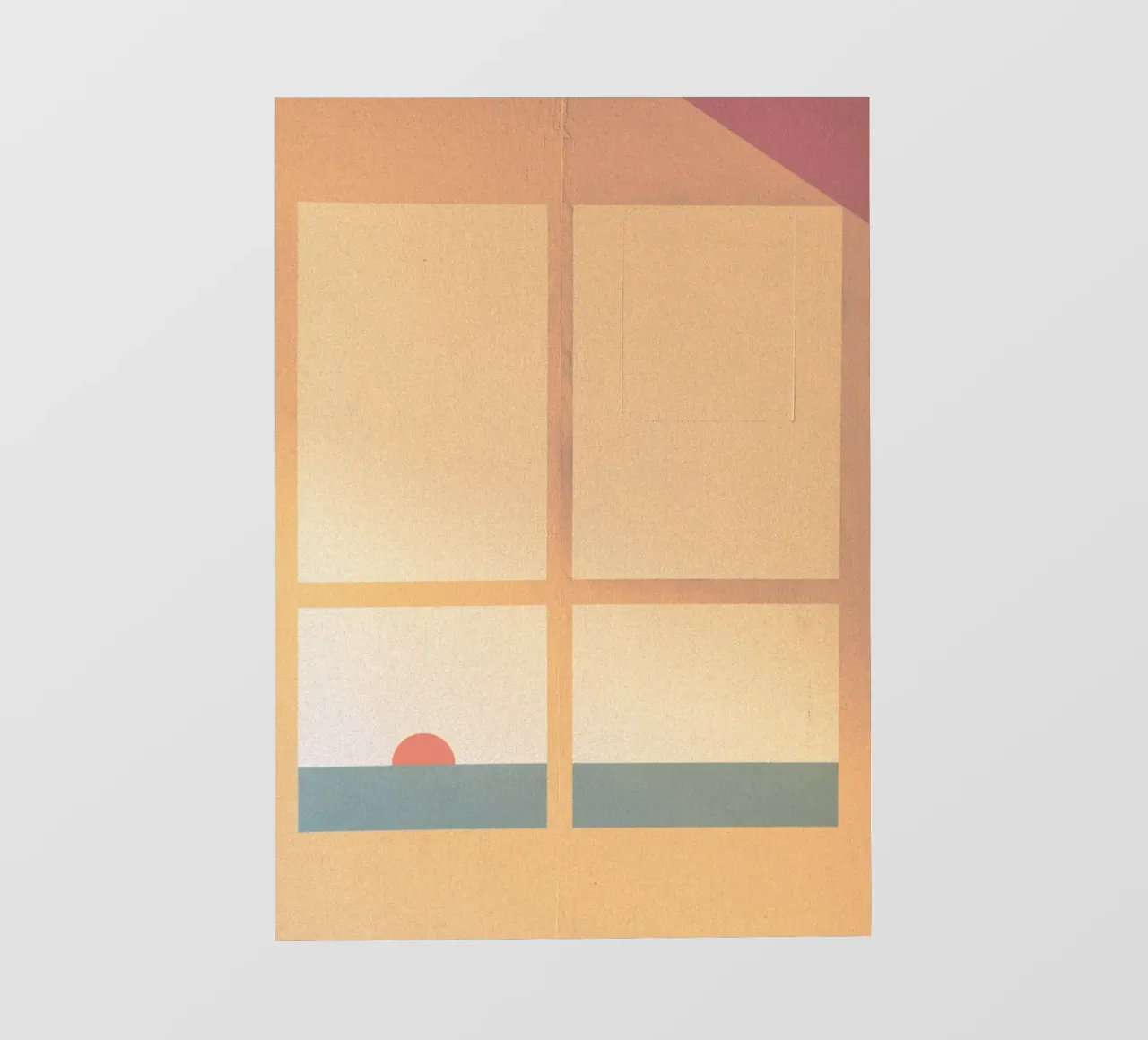 sunset horizon square pellicola backlit da Histrol