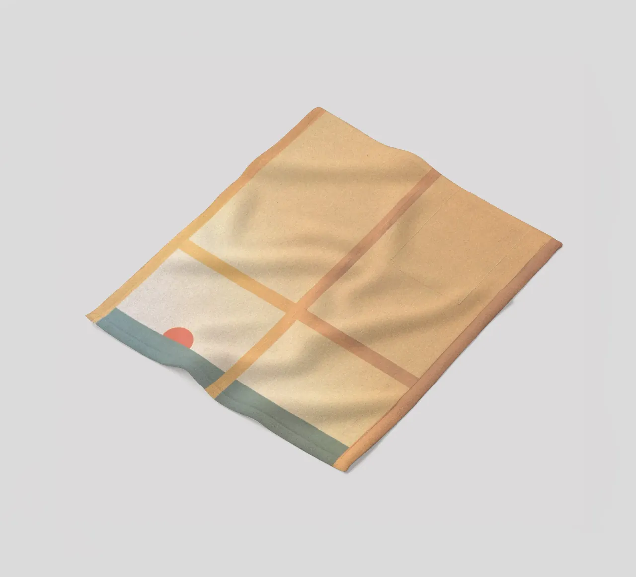 sunset horizon square coperta in pile da Histrol